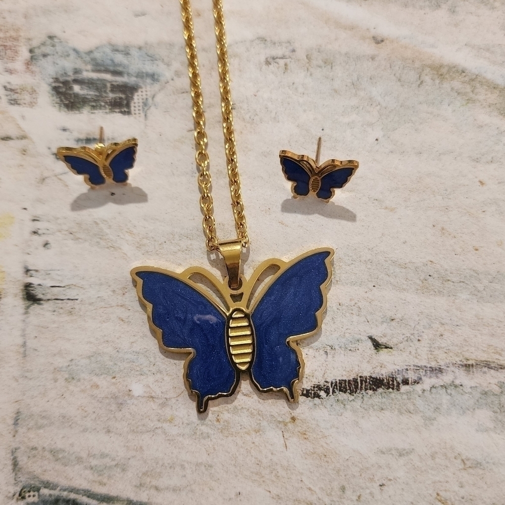 stainless steel necklace set - Picture 1 of 8